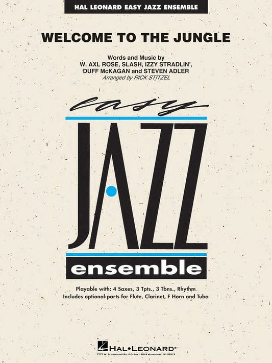 Welcome to the Jungle — Jazz Ensemble Grade 2 Score & Parts (Hal Leonard Easy Jazz Ensemble Series)