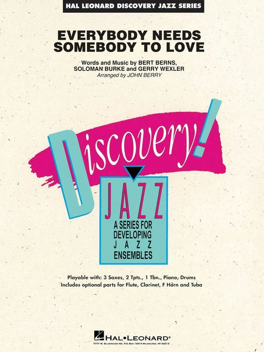 Everybody Needs Somebody to Love — Jazz Ensemble Grade 1.5 Score & Parts (Hal Leonard Discovery Jazz)