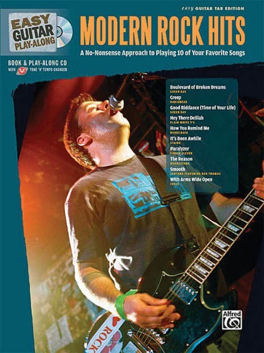 Easy Guitar Play Along Modern Rock Hits Book/CD (Softcover Book)
