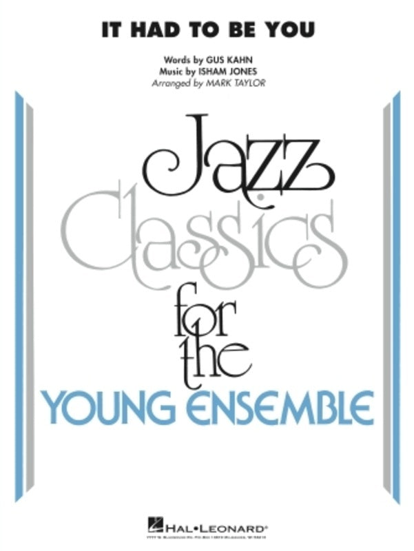 It Had To Be You Junior Ensemble 3 Full Score