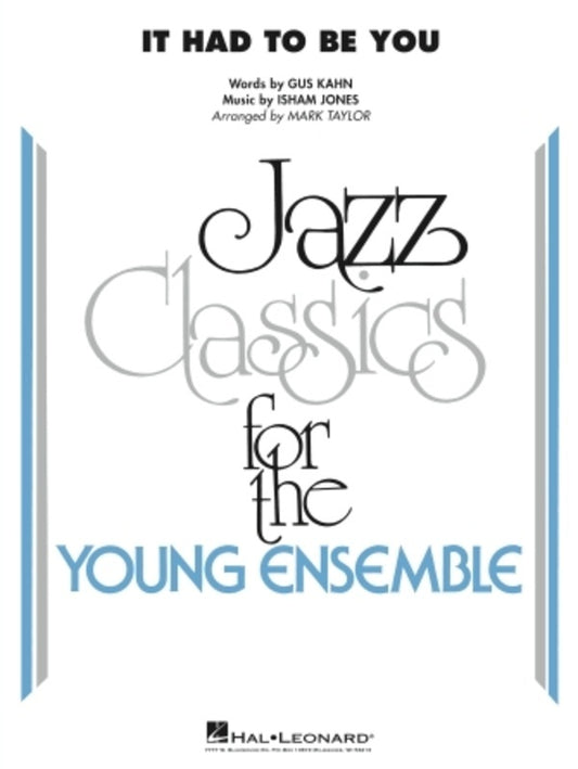 It Had To Be You Junior Ensemble 3 Full Score