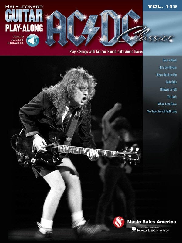 AC/DC Classics — Guitar Play-Along Vol. 119 Book/Online Audio (Hal Leonard)