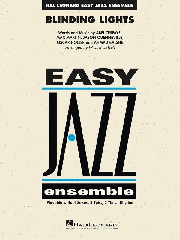 Blinding Lights Easy Jazz Ensemble Arrangement for Full Band
