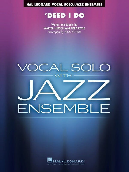Deed I Do VOCJE3-4 SC/PTS Jazz Standard for Vocal Solo and Ensemble