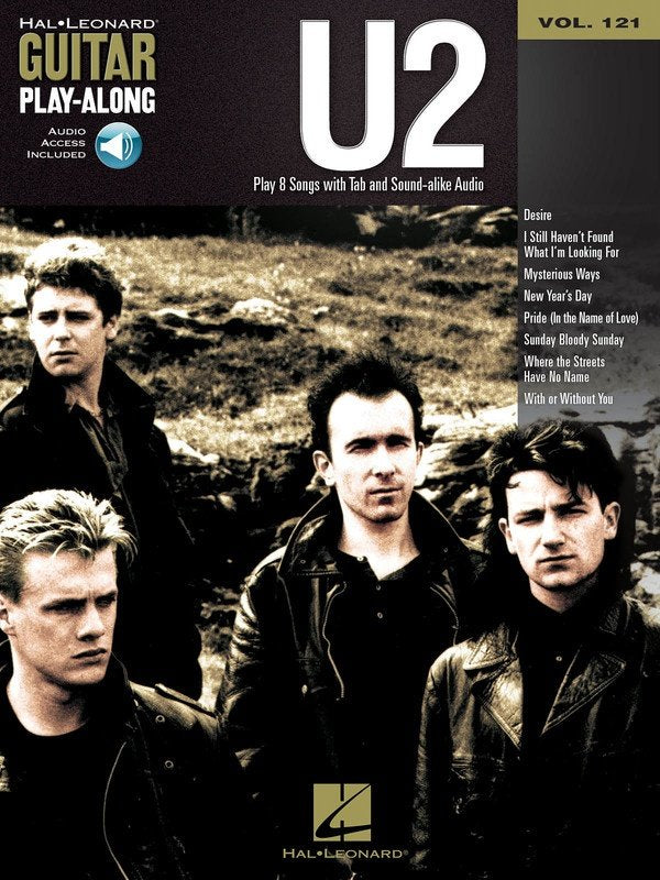 U2 — Guitar Play-Along Vol. 121 Book/Online Audio (Hal Leonard)