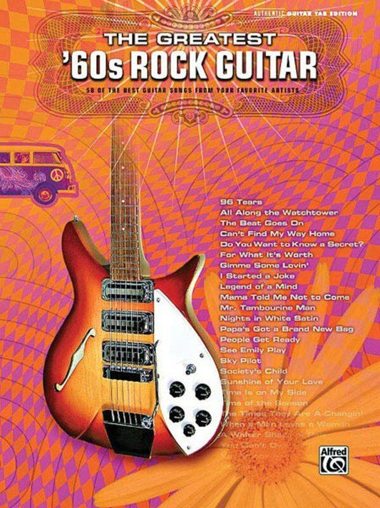 The Greatest '60s Rock Guitar GTR TAB by Hal Leonard, 248 pages, Guitar Recorded Version