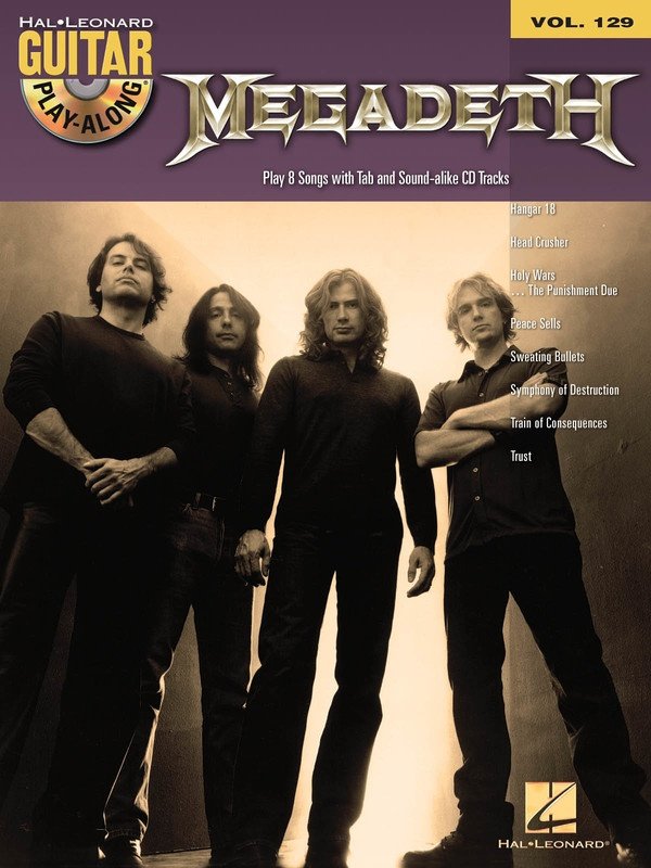 Megadeth — Guitar Play-Along Vol. 129 Book/Online Audio (Hal Leonard)