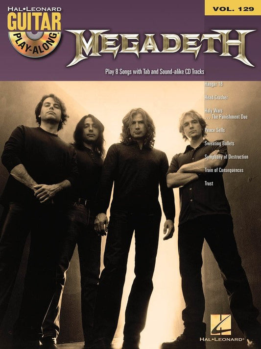 Megadeth — Guitar Play-Along Vol. 129 Book/Online Audio (Hal Leonard)