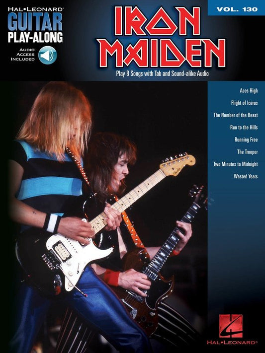 Iron Maiden — Guitar Play-Along Vol. 130 Book/Online Audio (Hal Leonard)