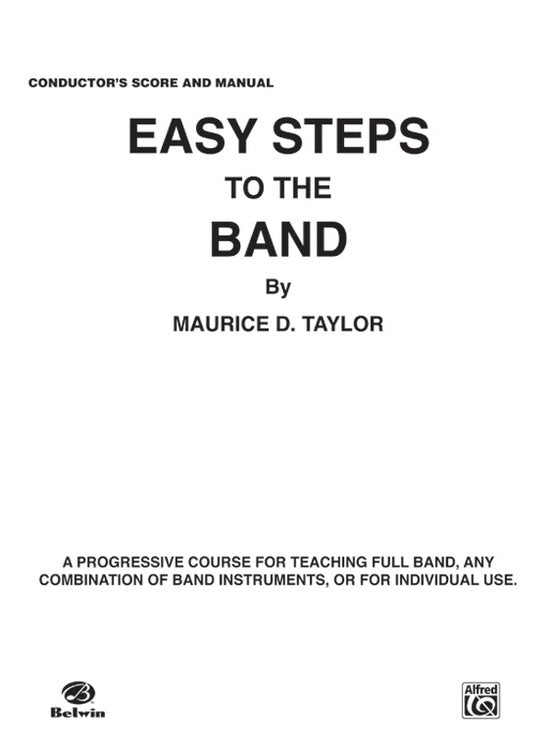 Easy Steps To The Band E Flat Alto Clarinet