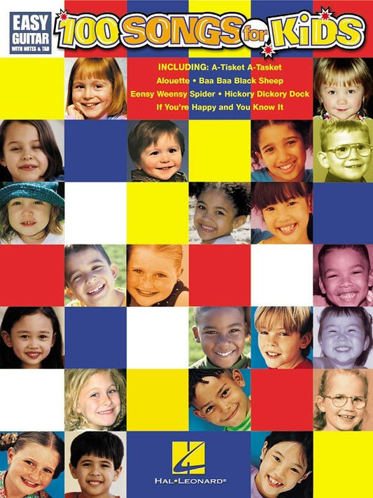 100 Songs For Kids Easy Guitar Notes & Tab (Hal Leonard)