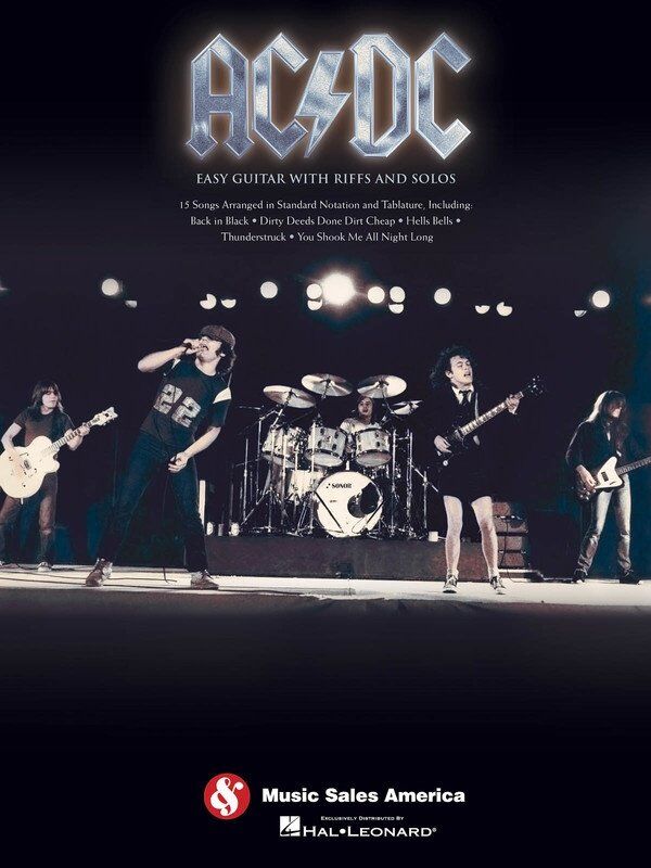 AC/DC Easy Guitar with Riffs & Solos Tab Songbook
