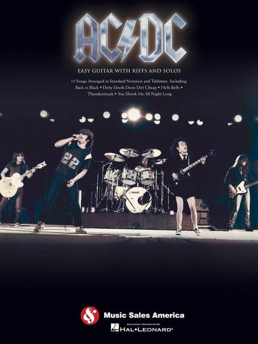 AC/DC Easy Guitar with Riffs & Solos Tab Songbook