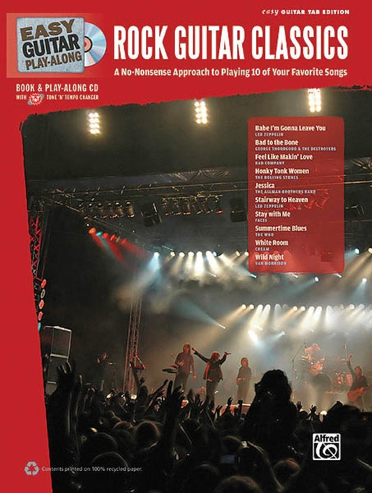 Easy Guitar Play Along Rock Classics Book/CD (Softcover Book/CD)