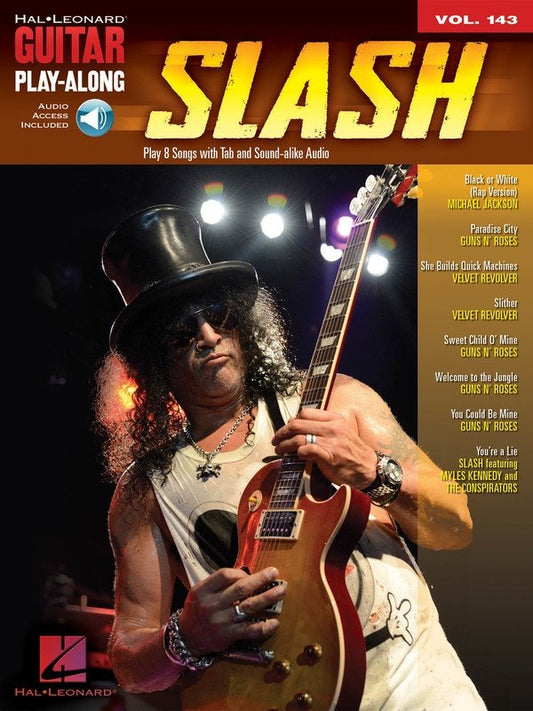 Slash — Guitar Play-Along Vol. 143, Book/Online Audio (Hal Leonard)