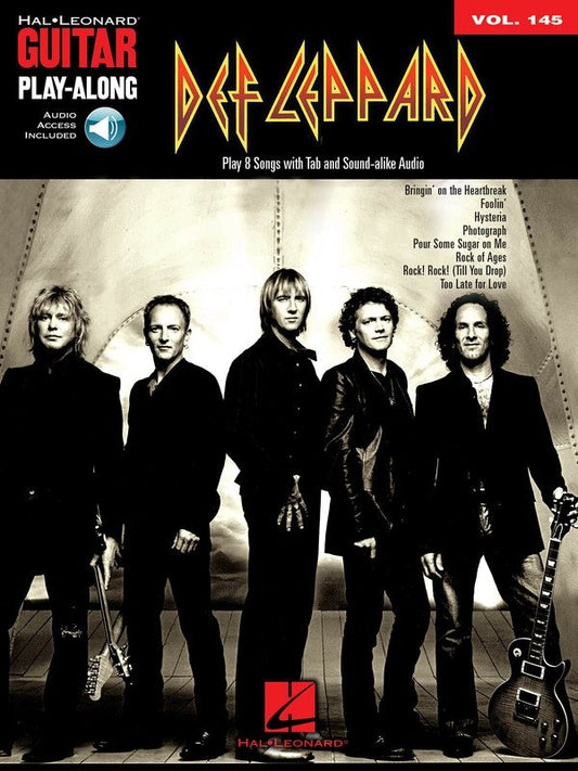 Def Leppard — Guitar Play-Along Vol. 145, Guitar TAB Book/CD (Hal Leonard)