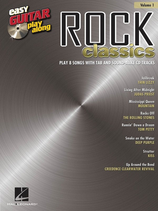 Rock Classics — Easy Guitar Play-Along Vol. 1, Book/CD (Hal Leonard)