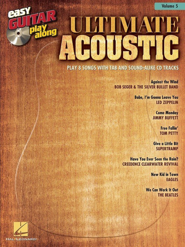 Ultimate Acoustic — Easy Guitar Play-Along, Book/CD (Hal Leonard)