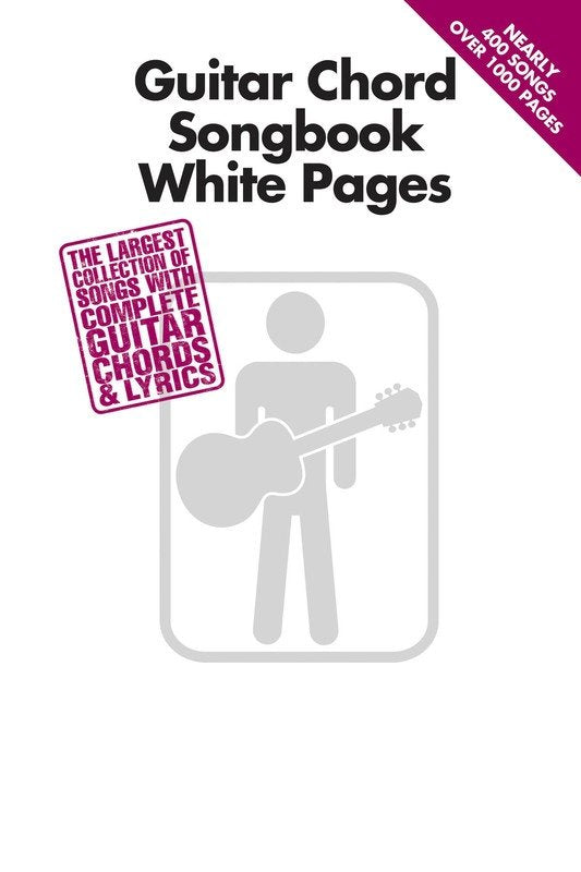 Guitar Chord Songbook White Pages — Melody Line, Lyrics & Chords (Hal Leonard)