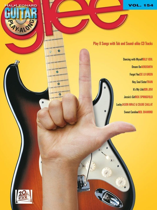 Glee — Guitar Play-Along Vol. 154, Guitar TAB Book/CD (Hal Leonard)