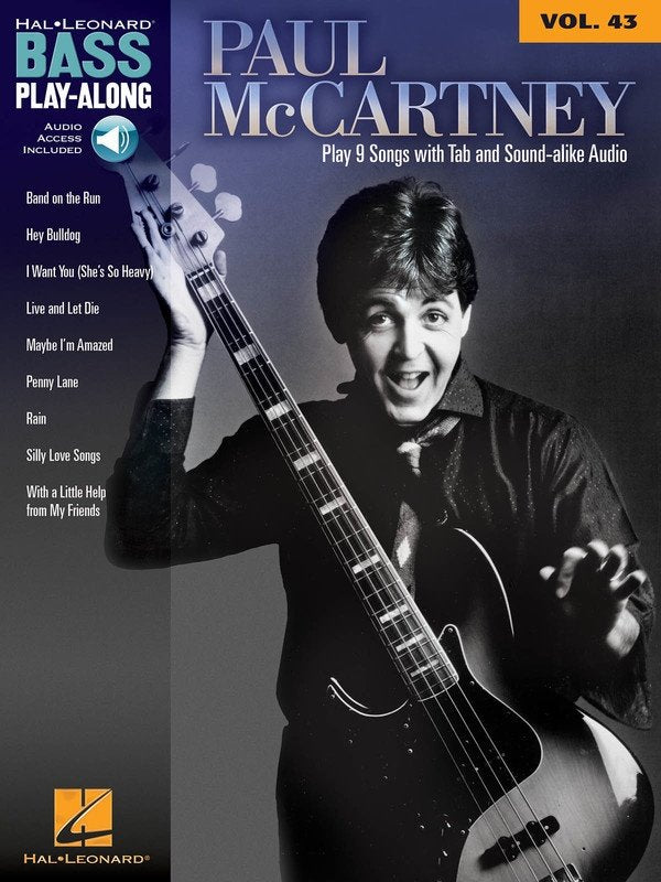 Paul McCartney — Bass Play-Along Vol. 43, Book/Online Audio (Hal Leonard)