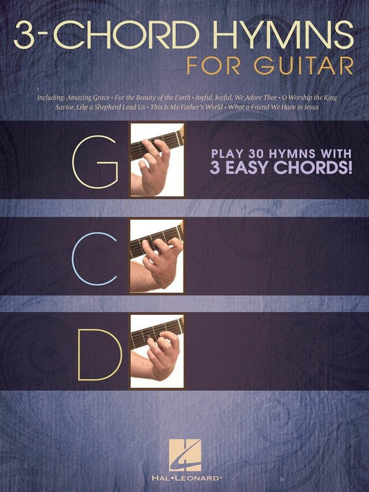 Three Chord Hymns for Guitar — Lyrics & Chords (Hal Leonard)