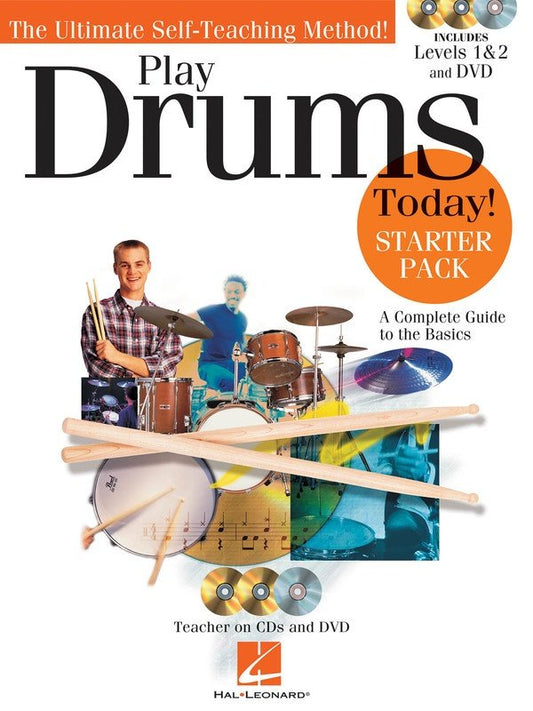 Play Drums Today! Starter Pack — Book/CD/DVD (Hal Leonard)
