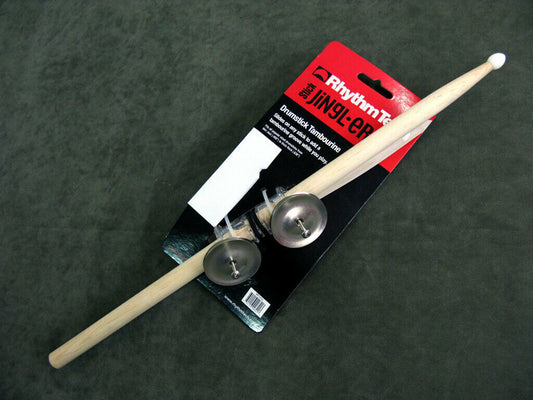 Rhythm Tech Drum Stick Mounted Jingler Tambourine Sound While You Play