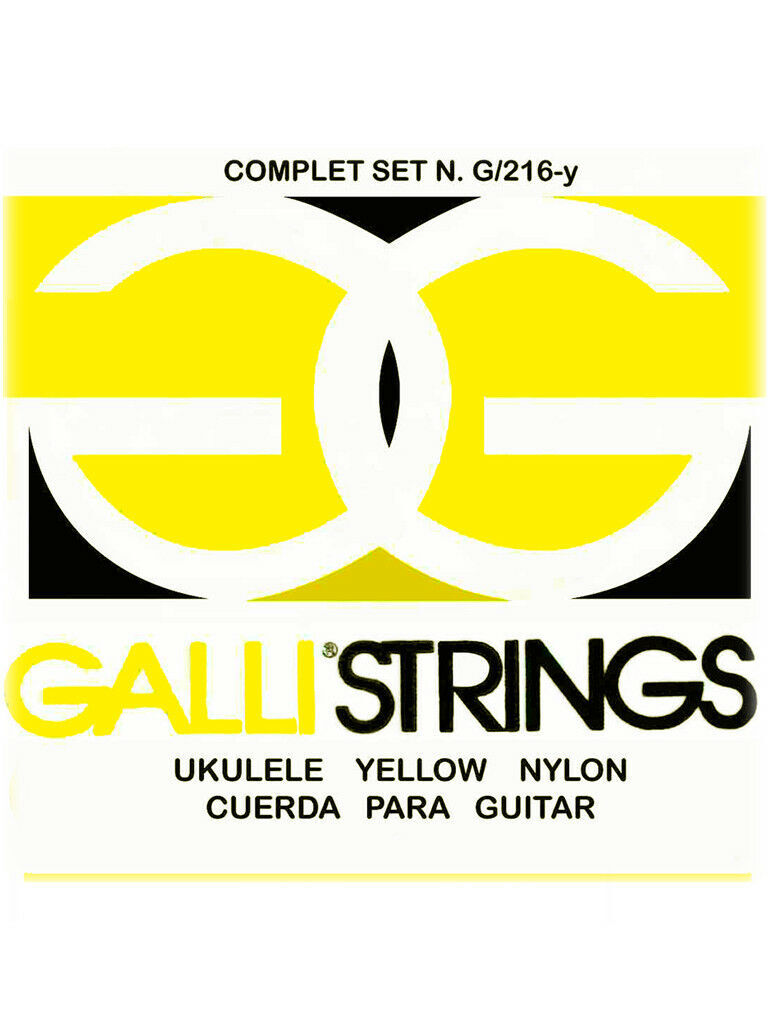 Galli Ukulele Soprano Strings Complete Set Yellow Golden Nylon Strings