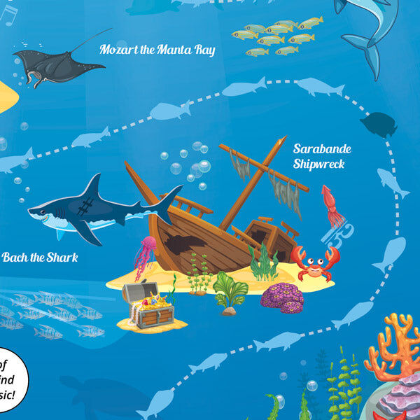 Mission to La Mer A3 Music Practice Chart by Musically Gifted with Stickers and Games — view 4