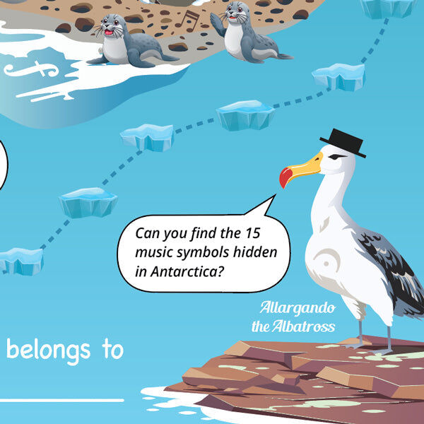 Penguin Piano A3 Music Practice Chart with Stickers by Musically Gifted — view 2