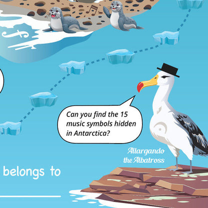 Penguin Piano A3 Music Practice Chart with Stickers by Musically Gifted — view 2