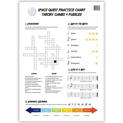 Space Quest A3 Music Practice Chart by Musically Gifted — view 3