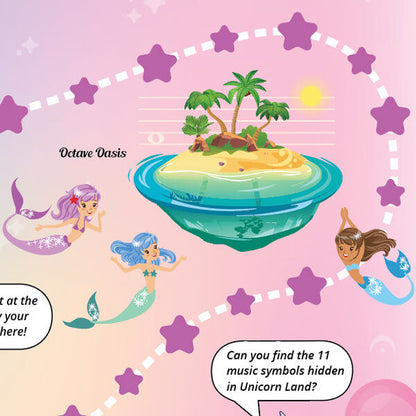 Unicorn Adventure A3 Music Practice Chart with Stickers by Musically Gifted — view 3
