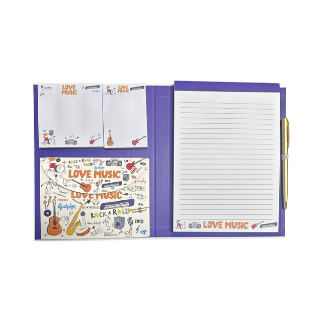 Love Music Stationery Set with Notebook and Pen — view 2