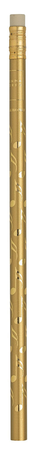 Music Pencil Gold with Semiquaver Eraser