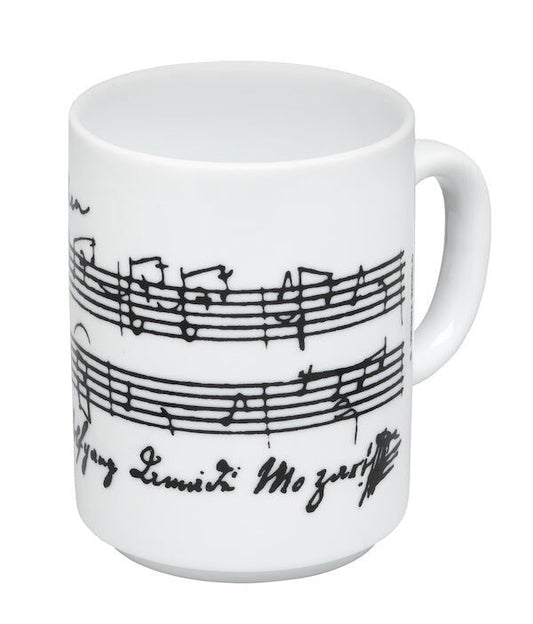 Mozart Mug - White with Black Original Score