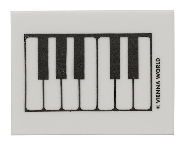 Piano Keyboard Eraser - White Rectangle Shaped