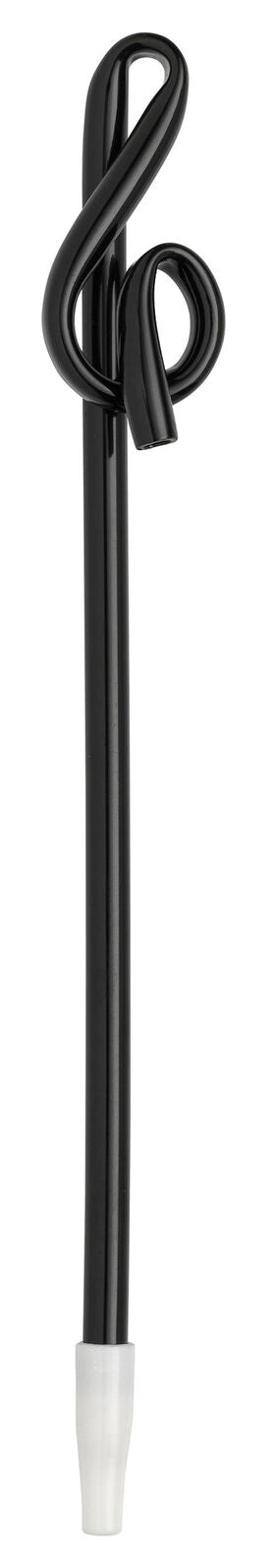 Treble Clef Shaped Black Ballpoint Pen