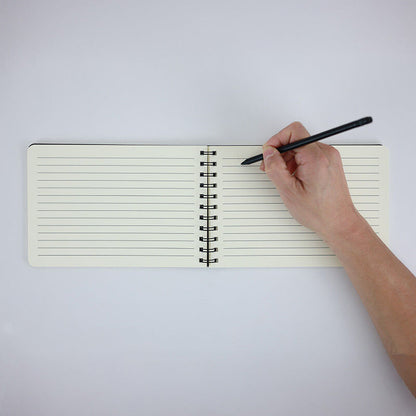 A5 Spiral Notebook Black - 48 Lined & 48 Music Manuscript Sheets — view 3