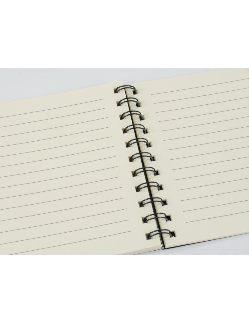 A5 Spiral Notebook Black with White Keyboard - 48 Lined & 48 Stave Sheets — view 3