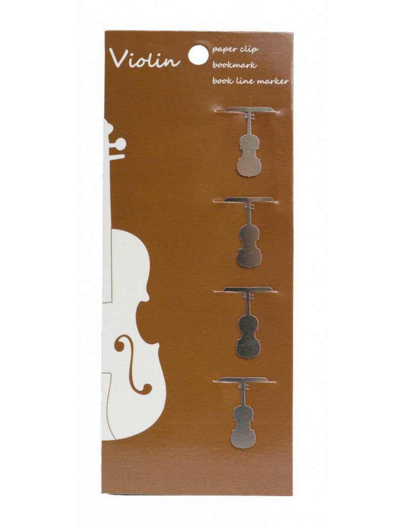 Stainless Steel String Instrument Paper Clips Pack of 4 for Violin, Viola, Cello