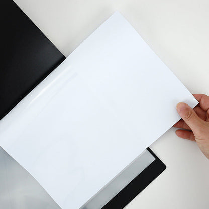 A4 Black Display Folder with Gold Treble Clef and 'All I Need is Music' Saying, 20 Clear Pockets — view 3