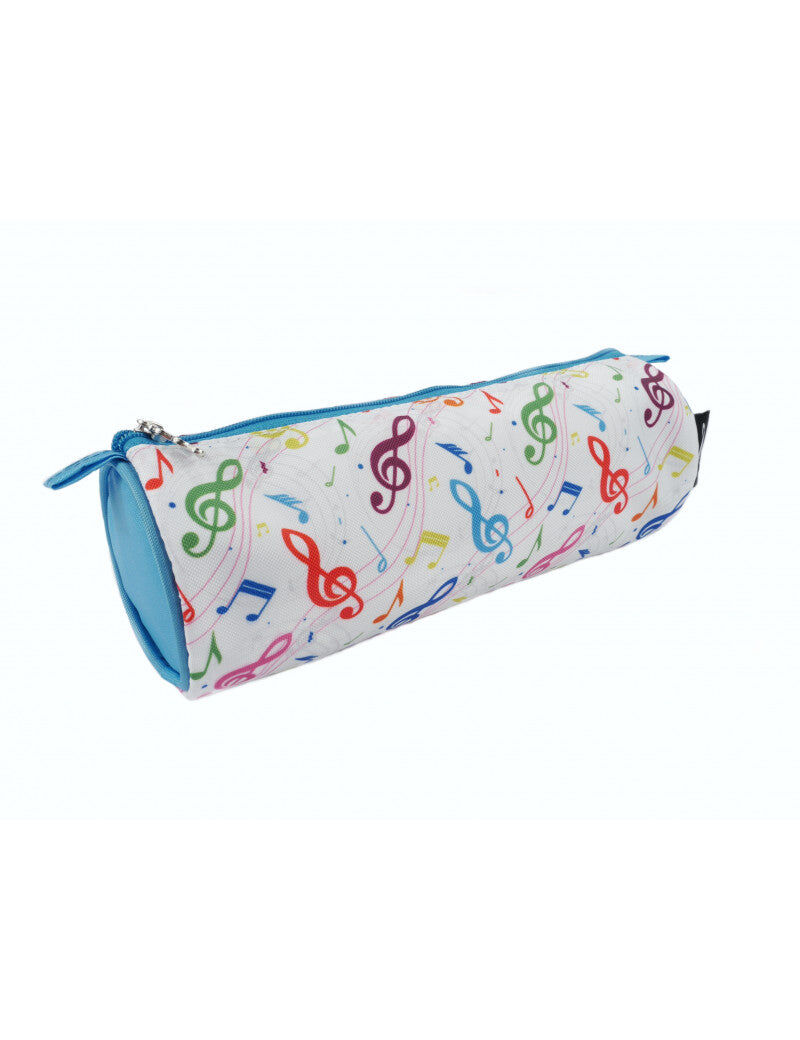 Music Pencil Case with Colorful Notes and Clefs