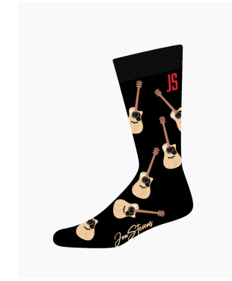 Mens Guitar Socks by Jon Stevens