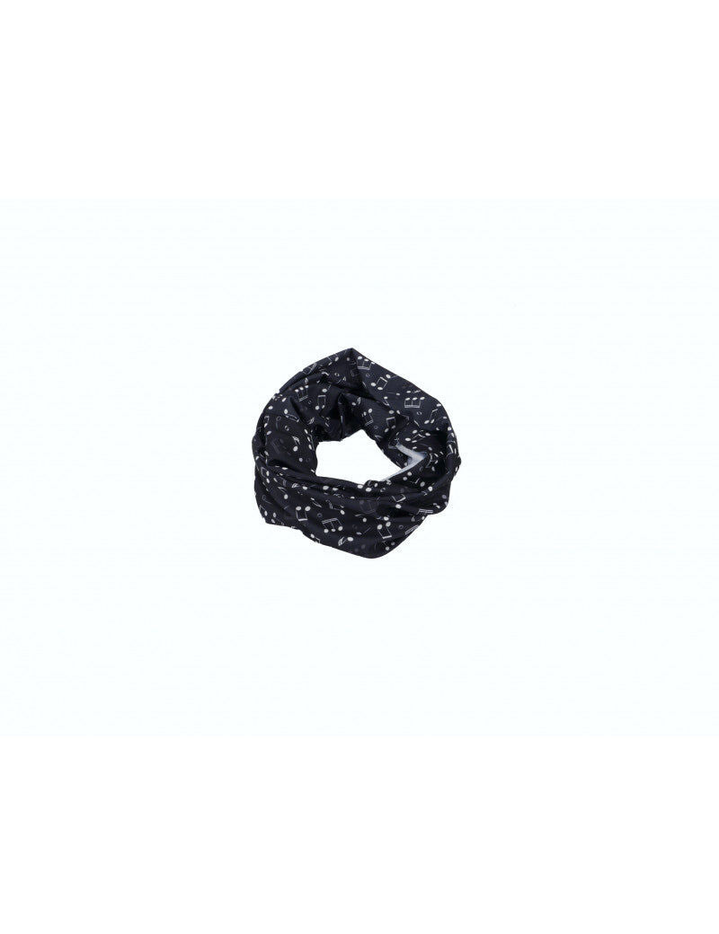 Loop Scarf Black and White Notes