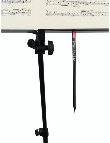 Magnetic Pencil "All I Need is Music" Black with Red End for Music Stands — view 2
