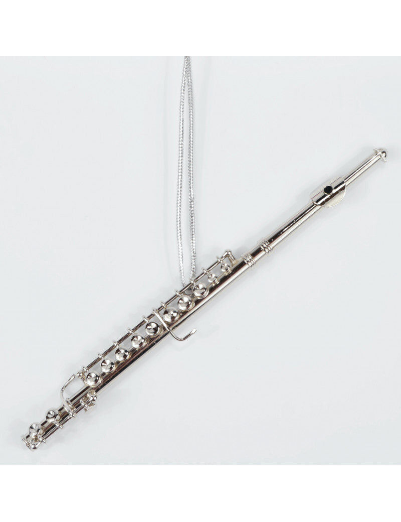 Silver Flute Ornament Christmas Decoration