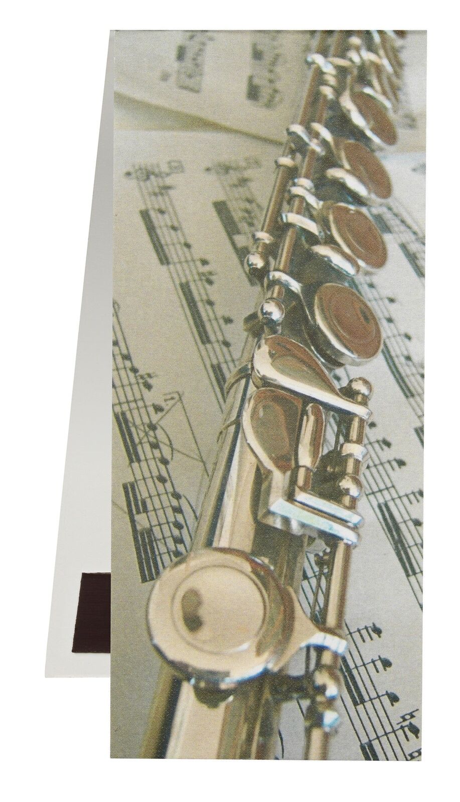 Magnetic Bookmark with Flute Design on Sheet Music