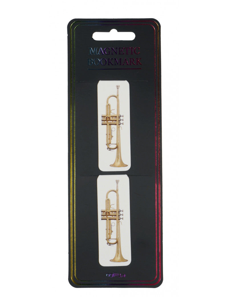 Magnetic Trumpet Bookmarks Set of 2 - 7cm x 2.5cm